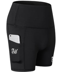 AM | High-Waist 5" Yoga Shorts w/ Pockets