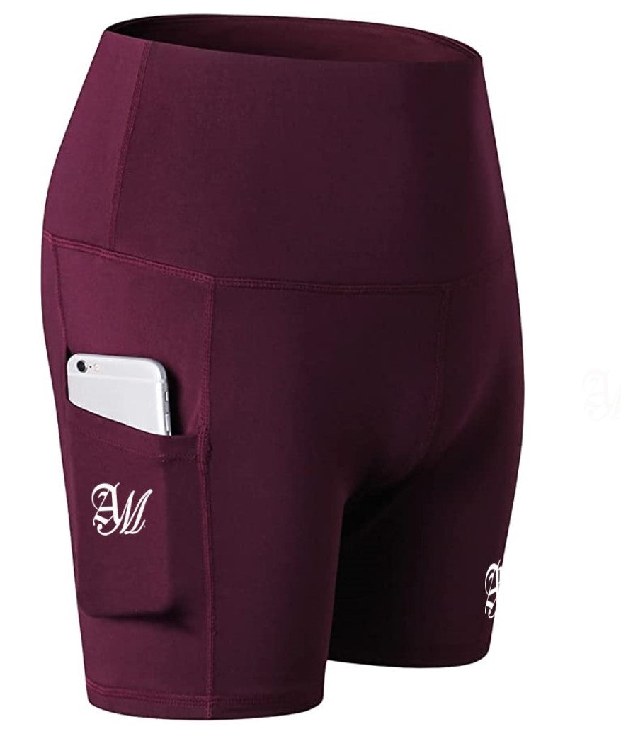 AM | High-Waist 5" Yoga Shorts w/ Pockets